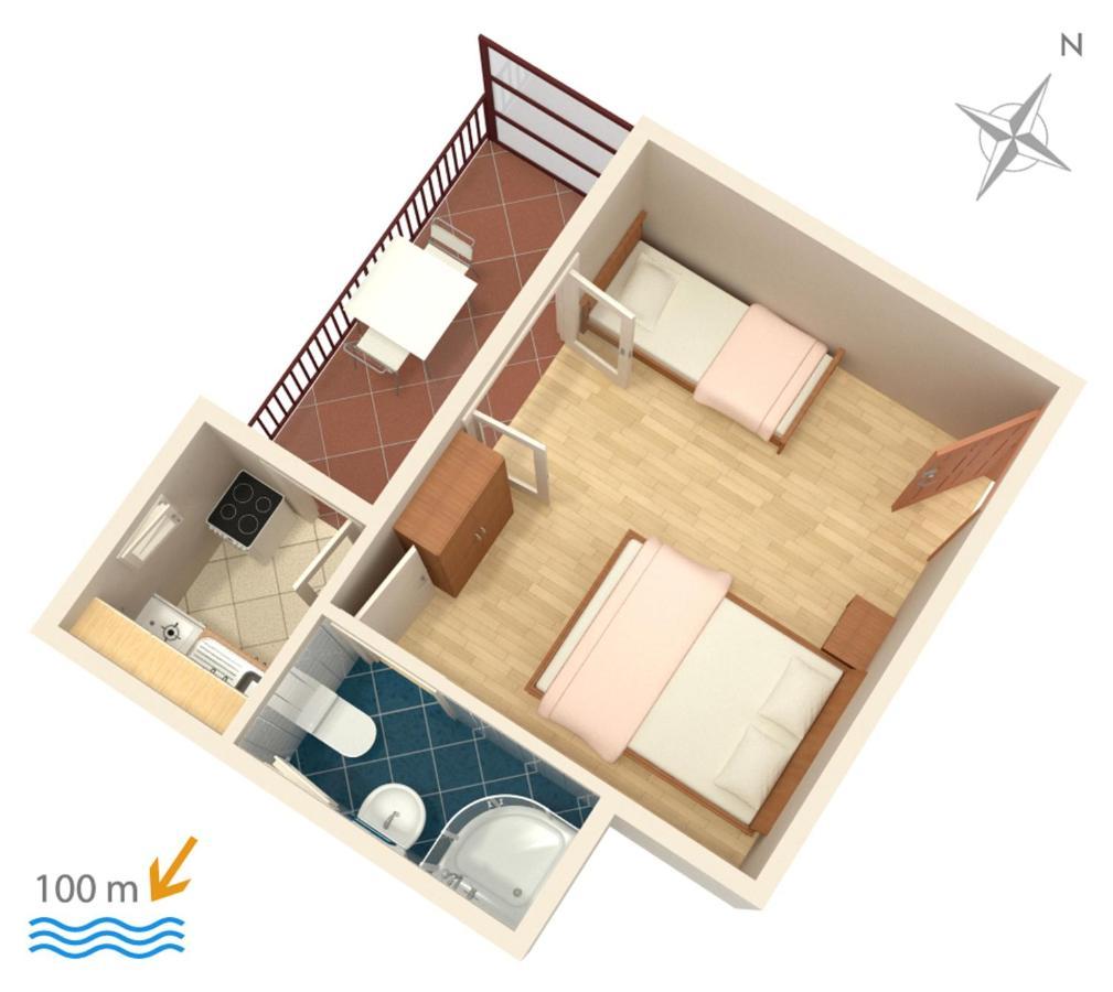 Apartments By The Sea Podaca, Makarska - 515 Kültér fotó