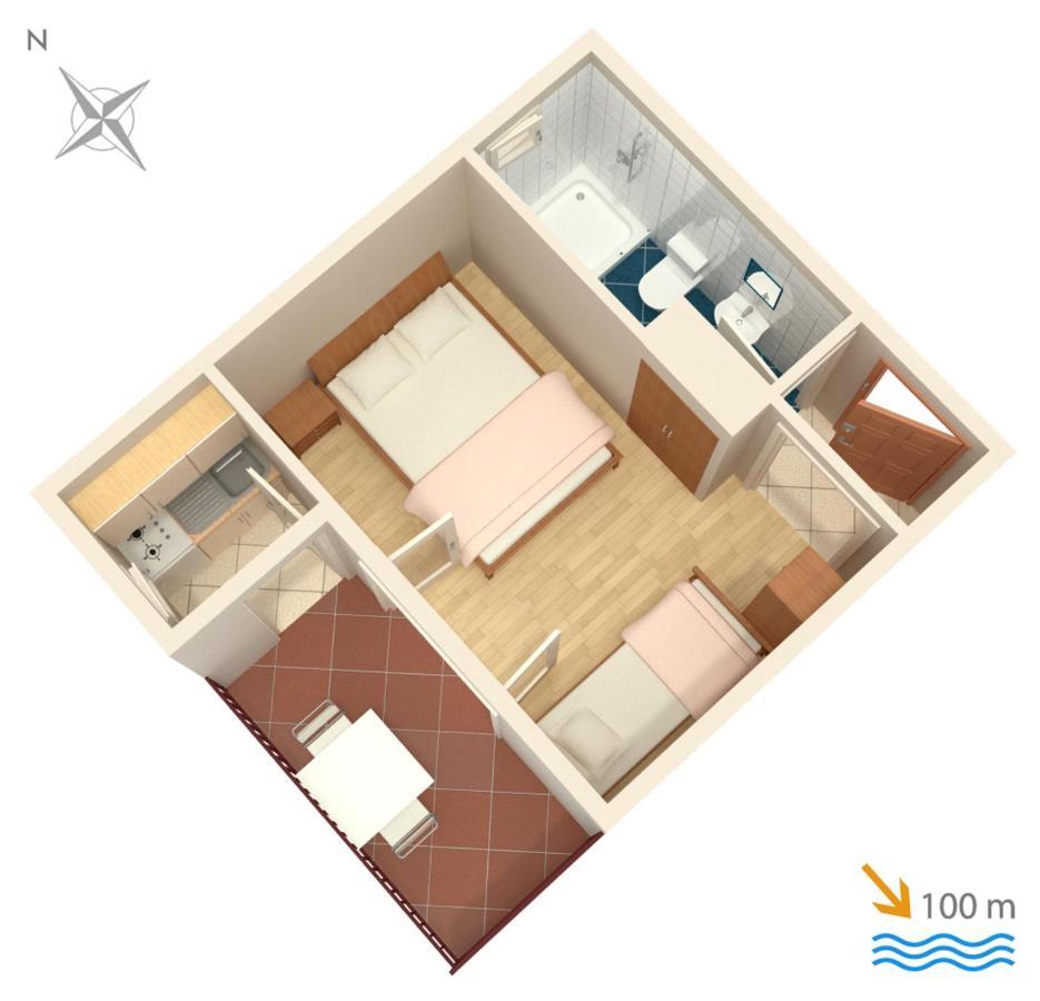Apartments By The Sea Podaca, Makarska - 515 Kültér fotó